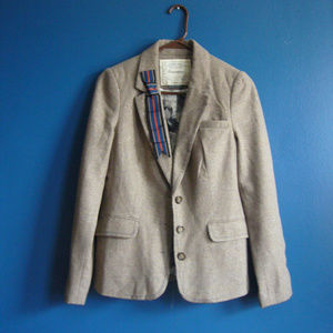 Cartonnier Anthro Frontrunner Blazer - Wool - sz 4 Preppy Academia Old Money